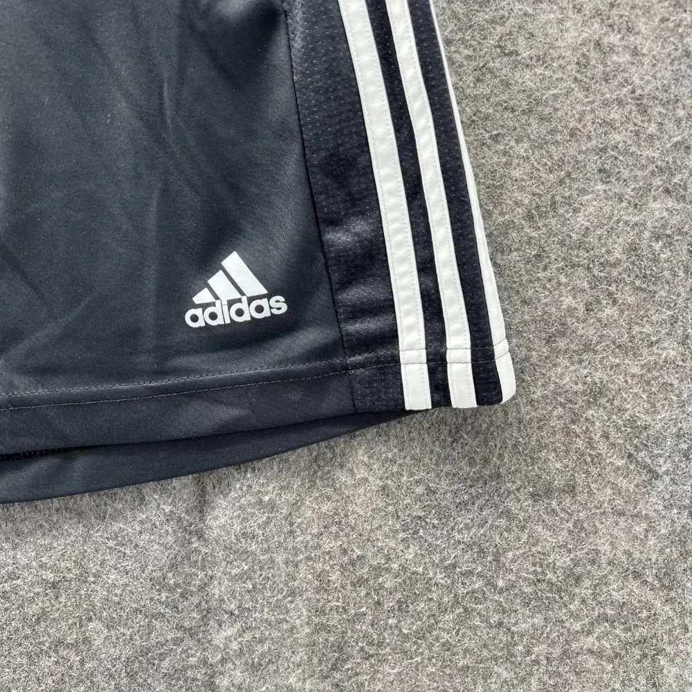 Adidas Shorts Men Large Black White Athletic Basketball Training Gym Trefoil - Picture 2 of 14